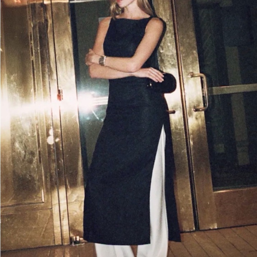 Reformation Black Dress with White Tag